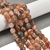 Natural Sunstone Beads Strands G-P497-01E-81B-2
