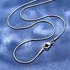 Tarnish Resistant Trendy Men's 304 Stainless Steel Snake Chain Necklaces NJEW-M065-A-01-1