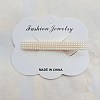 Imitation Pearl Alligator Hair Clips PW-WGA4327-07-1
