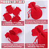 Beebeecraft 20Pcs Gourd Velvet Drawstring Bags TP-BBC0001-07A-01-6