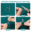 DICOSMETIC Aluminium Alloy Finger Ring Components FIND-DC0006-70P-4