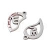 Non-Tarnish 304 Stainless Steel Split Pendants STAS-Z078-28P-2