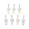Angel Glass Pearl Pendant Decorations HJEW-JM03330-2