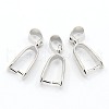 Grade AA Brass Ice Pick Pinch Bails for Pendant Making X-KK-M008-a-04P-NR-1