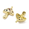 Brass Micro Pave Cubic Zirconia Pendants KK-U060-24G-2