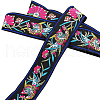 6.8M Ethnic Style Polyester Jacquard Bird Ribbon PW-WG43457-03-1