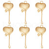 Beebeecraft 15Pcs Ion Plating(IP) 304 Stainless Steel Pendants STAS-BBC0002-11-1