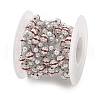 Handmade ABS Imitation Pearl & Rhinestone Round Chains CHS-L028-03P-02-3