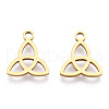 Ion Plating(IP) 304 Stainless Steel Charms STAS-Q201-T172G-1