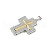 Brass Micro Pave Cubic Zirconia Pendants KK-S528-04GP-2