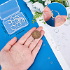 Beebeecraft 20Pcs Brass Huggie Hoop Earring Findings KK-BBC0014-56-3