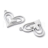Anti-Tarnish 304 Stainless Steel Pendants STAS-R130-38P-2