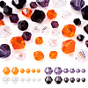  12 Strands 12 Style Halloween Theme Transparent Glass Beads Strands GLAA-TA0001-42-11
