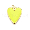 Brass Enamel Pendants KK-K401-14G-2