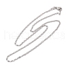 Brass Oval Link Chain Necklaces NJEW-H053-01A-P02-4
