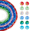  8 Strands 8 Colors Transparent Electroplate Glass Beads Strands EGLA-TA0001-27B-10