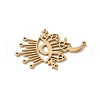 304 Stainless Steel Filigree Pendants STAS-K298-12G-2