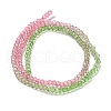 Transparent Painted Glass Beads Strands X1-DGLA-A034-T1mm-A18-5