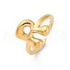 304 Stainless Steel Open Cuff Rings for Women RJEW-M060-01G-18-4
