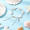 7Pcs 7 Colors Alloy Turtle Charm Bracelets BJEW-JB11758-4