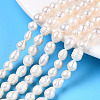 Natural Baroque Pearl Keshi Pearl Beads Strands X1-PEAR-S020-F04-01-1
