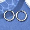 Tarnish Resistant 304 Stainless Steel Huggie Hoop Earrings EJEW-F111B-19mm-P-4