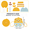 DIY Imitation Leather Bear Shaped Crossbody Bag Kits DIY-WH0043-65A-2