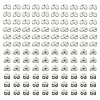 80Pcs 4Size 304 Stainless Steel Ear Nuts STAS-LS0001-18P-3