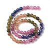 Natural Jade Imitation Tourmaline Beads Strands G-I334-01A-2