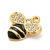 304 Stainless Steel Crystal Rhinestone Pendants STAS-P385-08G-A-2