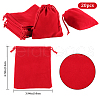 Beebeecraft Rectangle Velvet Drawstring Pouches TP-BBC0001-06C-2