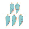 Synthetic Turquoise Pendants G-N326-127-A01-1
