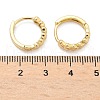 Heart Brass Hoop Earrings EJEW-Z102-07G-5