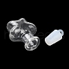 Clear Glass Wishing Bottle Pendants GLAA-A010-01D-3