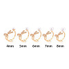 Brass Micro Pave Clear Cubic Zirconia Cuff Ring Settings KK-T076-11G-9