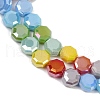 Electroplate Opaque Glass Beads Strands EGLA-G039-05A-02-3