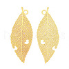 Brass Filigree Big Pendants KKC-T003-26G-1