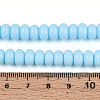 Opaque Spray Painted Glass Beads GLAA-ZX008-8mm-18J-4
