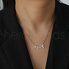 Non-Tarnish 304 Stainless Steel Pendant Necklaces NJEW-H010-01P-4