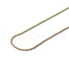 Ion Plating(IP) 304 Stainless Steel Serpentine Chain Necklace for Men Women NJEW-G076-01B-M-3