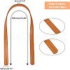 SUPERFINDINGS 8Pcs 8 Colors PU Imitation Leather Bag Straps FIND-FH0004-99-2