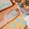 Olycraft 9Pcs 9 Style Custom Carbon Steel Self-adhesive Picture Stickers DIY-OC0008-59-3