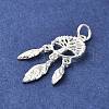 925 Sterling Silver Pendants STER-P057-05S-2