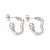304 Stainless Steel Stud Earring for Women EJEW-F287-02P-1