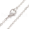 Brass Cable Chain Necklaces NJEW-JN04511-09-3
