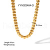 Stainless Steel Rectangle Link Chain Necklaces & Bracelets Set PW1815-1-4
