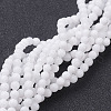 Natural White Jade Beads Strands X-GSR4mmC067-4
