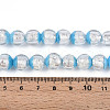 Luminous Handmade Lampwork Silver Foil Beads Strand FOIL-N029-03C-5