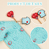  6Pcs 6 Styles Medical Theme Silicone Beads Knitting Needle Protectors/Knitting Needle Stoppers DIY-NB0010-41-5