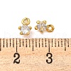 Rack Plating Brass Micro Pave Clear Cubic Zirconia Charms KK-Z045-11A-G-3